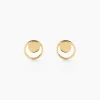 Boucles D'oreilles Puces Berangere Cercle 4 Or Jaune