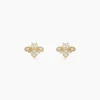 Boucles D'oreilles Puces Bettye Or Jaune Oxyde De Zirconium
