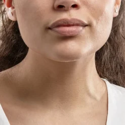 Boucles D'oreilles Puces Bartoumieu Argent Blanc Oxyde De Zirconium