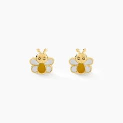 Boucles D'oreilles Puces Buz Or Jaune