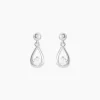 Boucles D'oreilles Puces Bethilda Argent Blanc Oxyde De Zirconium