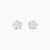 Boucles D'oreilles Puces Clarance Argent Blanc Oxyde De Zirconium