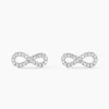 Boucles D'oreilles Puces Clélia Argent Blanc Oxyde De Zirconium