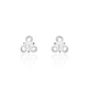 Boucles D'oreilles Puces Charlyne Argent Blanc Oxyde De Zirconium