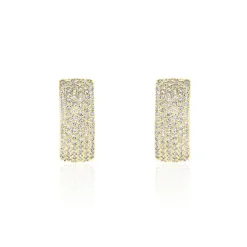 Boucles D'oreilles Puces Charlotte Or Jaune Diamant