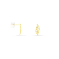 Boucles D'oreilles Puces Caline Or Jaune Diamant