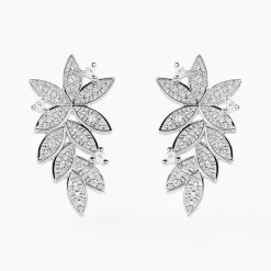 Boucles D'oreilles Puces Cezar Or Jaune Diamant