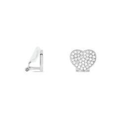Boucles D'oreilles Puces Darwin Argent Blanc Oxyde