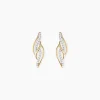Boucles D'oreilles Puces Demelza Or Jaune Oxyde De Zirconium