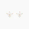 Boucles D'Oreilles Puces Daithi Or Jaune Oxyde De Zirconium