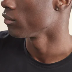 Boucles D'oreilles Puces Doreen Carre Or Jaune Oxyde De Zirconium