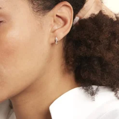 Boucles D'oreilles Puces Ester Or Jaune Diamant