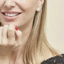 Boucles D'oreilles Puces Eddie Or Jaune Oxyde De Zirconium