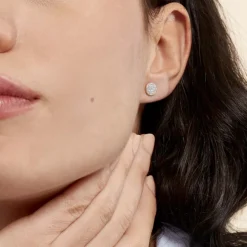 Boucles D'oreilles Puces Eryne Or Jaune