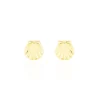 Boucles D'oreilles Puces Franzine Coquillage Or Jaune