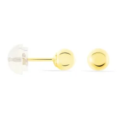 Boucles D'oreilles Puces Fidelia Boule Or Jaune