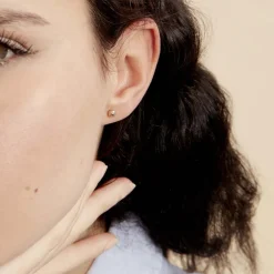 Boucles D'oreilles Puces Fidelia Boule Or Jaune