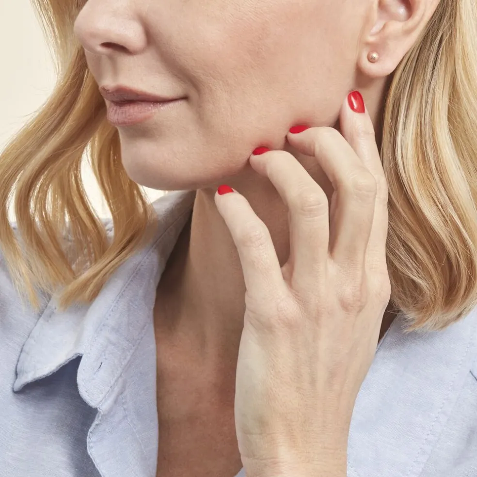 Boucles D'oreilles Puces Fidelia Boule Sablee Or Rose