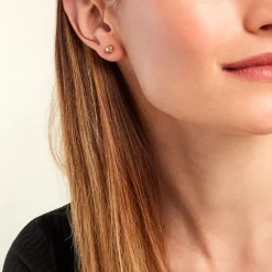 Boucles D'oreilles Puces Fidelia Or Jaune