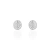Boucles D'oreilles Puces Fidjy Argent Blanc Oxyde De Zirconium
