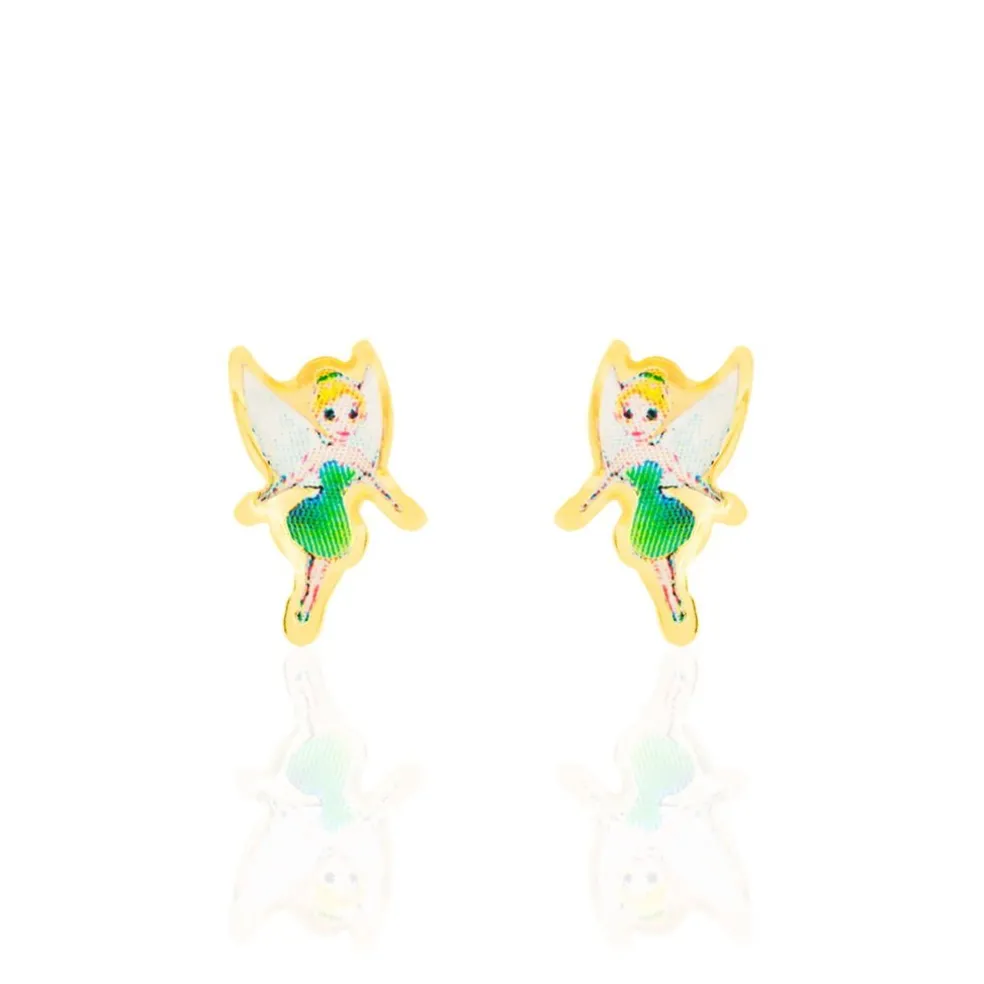 Boucles D'oreilles Puces Feerie Or Jaune