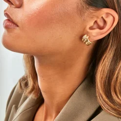 Boucles D'Oreilles Puces Fahim Or Jaune