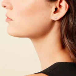 Boucles D'oreilles Puces Friðrika Or Jaune