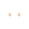 Boucles D'oreilles Puces Fidelia Boule Or Rose