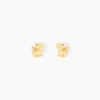 Boucles D'oreilles Puces Florenta Chat Or Jaune