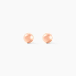 Boucles D'oreilles Puces Fidelia Boule Or Rose