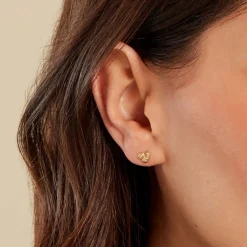 Boucles D'oreilles Puces Gavril Or Jaune