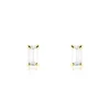 Boucles D'oreilles Puces Giroflee Or Jaune Oxyde