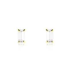 Boucles D'oreilles Puces Giroflee Or Jaune Oxyde