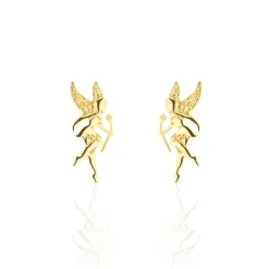 Boucles D'oreilles Puces Gabinienne Fee Or Jaune