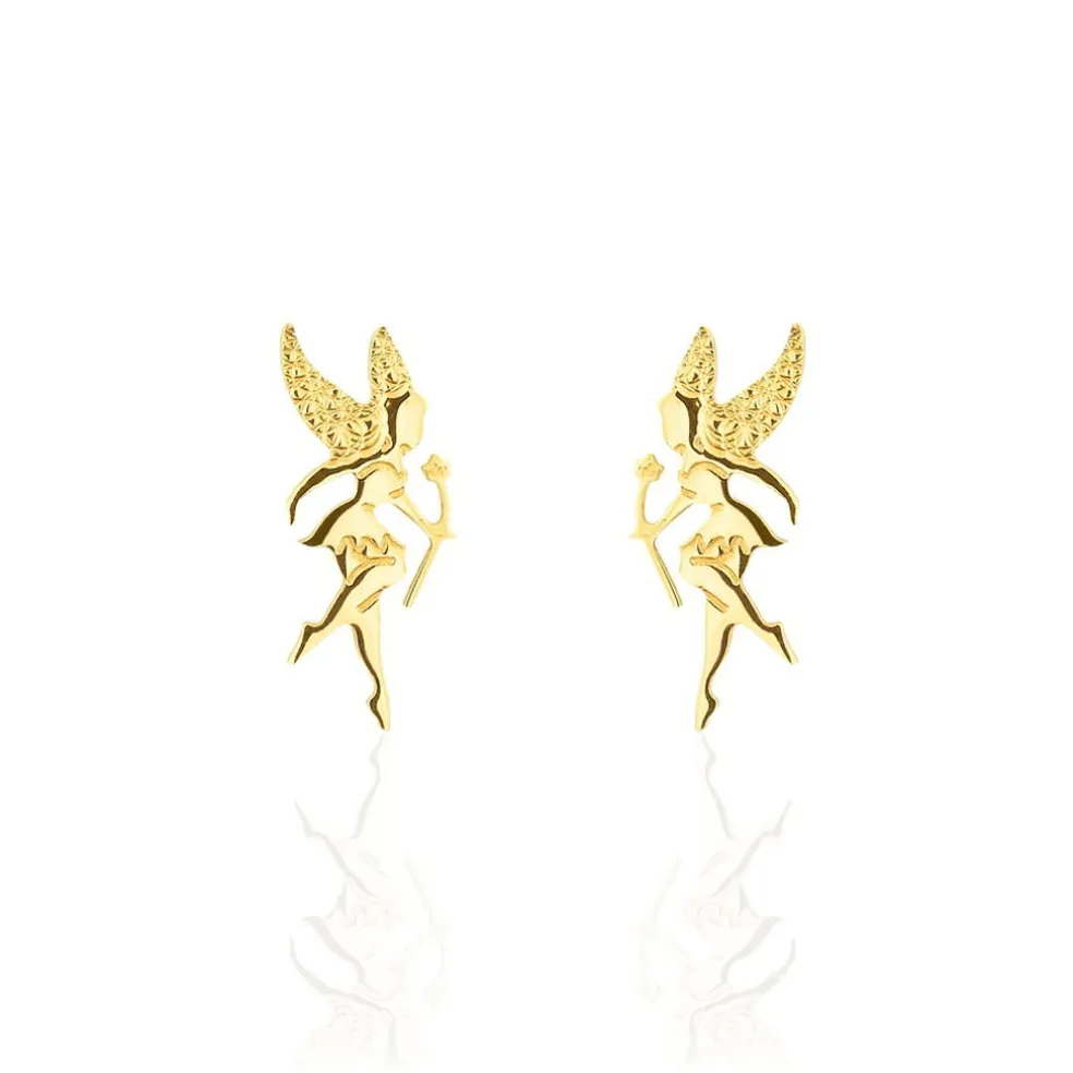 Boucles D'oreilles Puces Gabinienne Fee Or Jaune