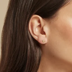 Boucles D'oreilles Puces Herza Or Jaune