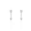 Boucles D'oreilles Puces Harrow Argent Blanc Oxyde De Zirconium