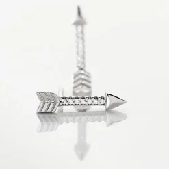 Boucles D'oreilles Puces Harrow Argent Blanc Oxyde De Zirconium