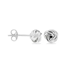 Boucles D'oreilles Puces Iloa Argent Blanc