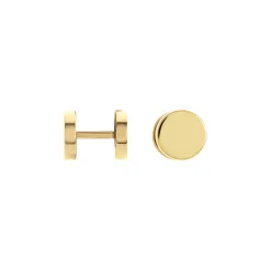 Boucles D'oreilles Puces Jourdan Eas Acier Doré