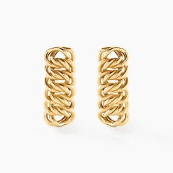 Boucles D'oreilles Puces Jimmy Or Jaune