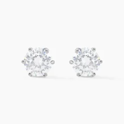 Boucles D'oreilles Puces Kylianna Argent Blanc Oxyde De Zirconium