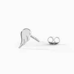 Boucles D'oreilles Puces Kayli Argent Blanc