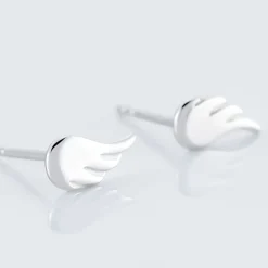 Boucles D'oreilles Puces Kayli Argent Blanc