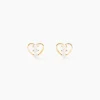 Boucles D'oreilles Puces Konnor Or Jaune Oxyde De Zirconium