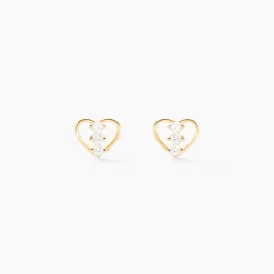 Boucles D'oreilles Puces Konnor Or Jaune Oxyde De Zirconium