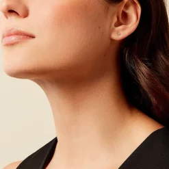 Boucles D'oreilles Puces Kristjan Or Jaune