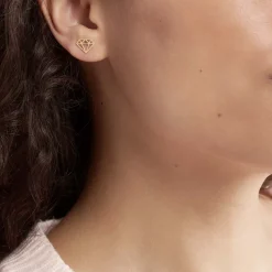 Boucles D'oreilles Puces Kais Or Jaune