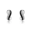 Boucles D'oreilles Puces Liraz Argent Blanc Oxyde De Zirconium
