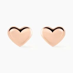 Boucles D'oreilles Puces Lison Or Rose